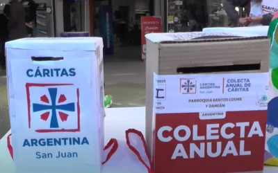 Cáritas lanzó su colecta anual en la Peatonal bajo el lema «Sigamos organizando la esperanza»