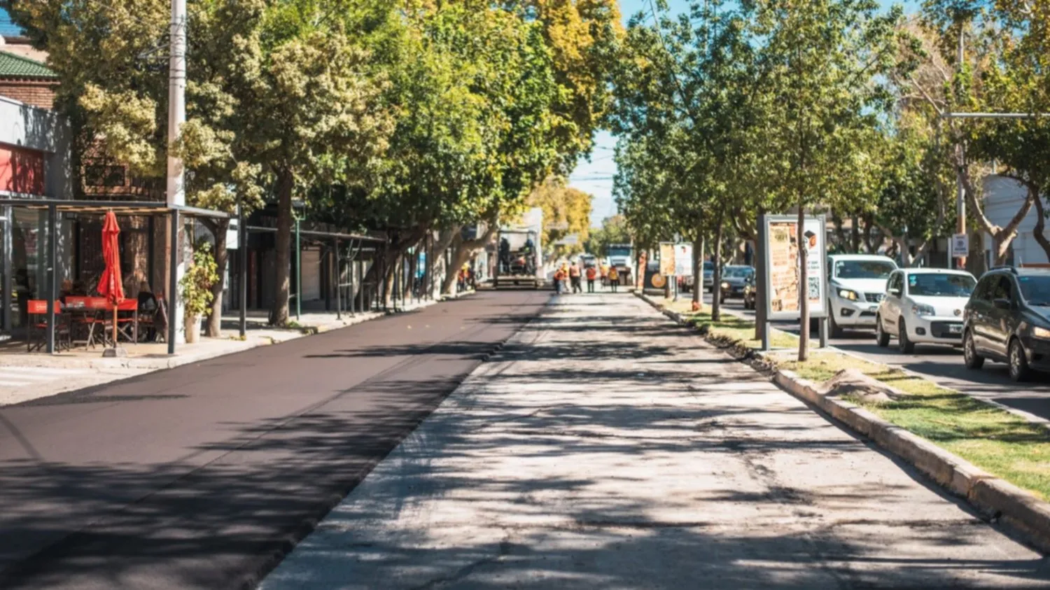 R (1) En la continuidad de la repavimentación, habilitaron un nuevo tramo de la Avenida Libertador