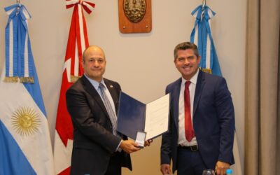 Orrego se reunió con el embajador de Canadá en Argentina