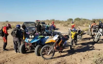 Rescataron a 16 motociclistas varados en los guadales de Vallecito
