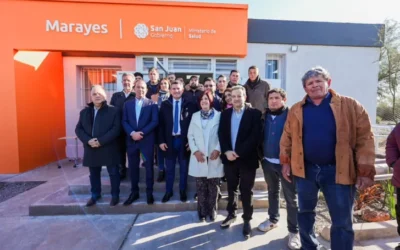 El gobernador Orrego inauguró el Centro de Salud de Marayes
