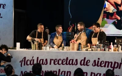 Marcelo Orrego y Darío Barassi cocinaron juntos en la feria de La Rural