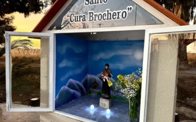 9 de Julio inauguró la Plaza Cura Brochero, tras una emotiva cabalgata con la imagen del santo