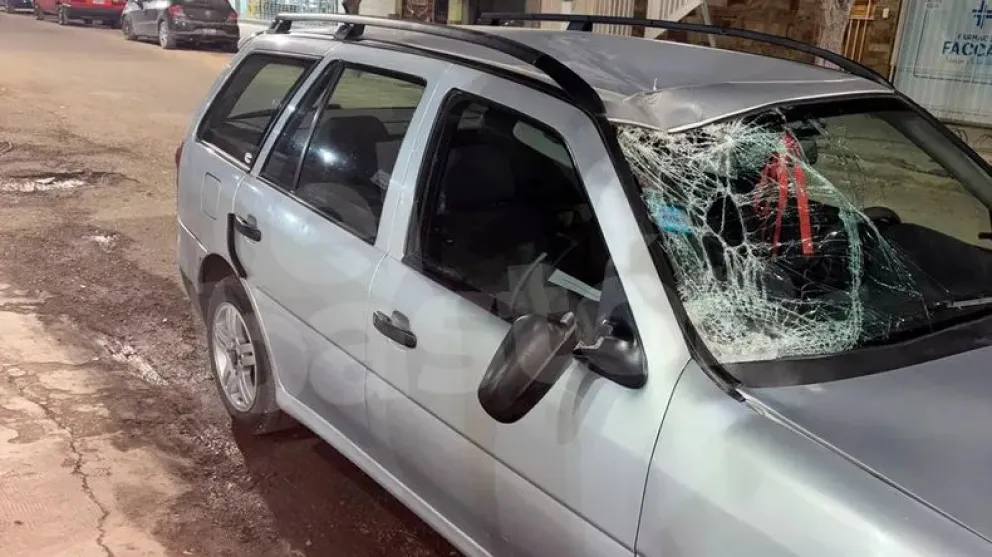 Un auto impactó con un caballo en Ruta 20 y sus ocupantes resultaron ilesos