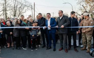 El Gobierno inauguró obras de repavimentación en un populoso barrio de Rivadavia