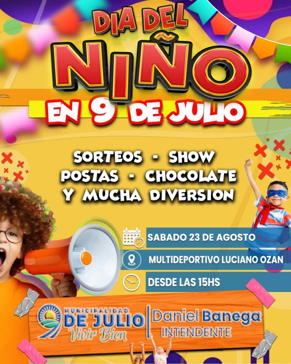 R (1) 9 de Julio se prepara para festejar el Día del Niño
