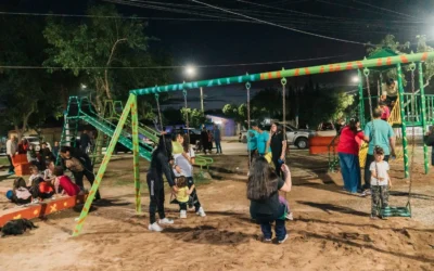 Rawson inauguró nuevas luminarias LED y refacciones en el Barrio Héroes de Malvinas
