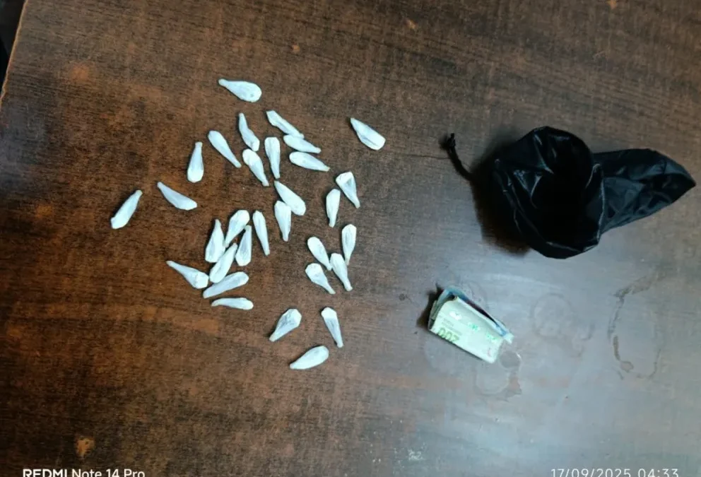 Detuvieron a un joven en Pocito con 32 envoltorios de cocaína