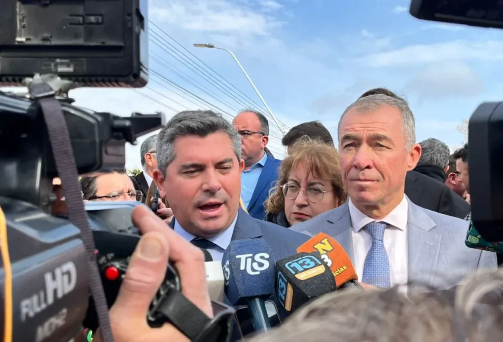 Orrego recibe en San Juan al ministro del Interior Lisandro Catalán para avanzar en obra pública y gestión de recursos