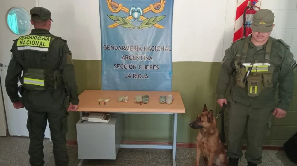 Detuvieron a tres personas que llevaban droga en forma de platillas de zapatilla en un colectivo que iba a ingresar a San Juan