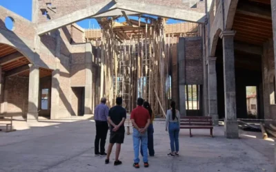 Avanza la construcción del nuevo Santuario de San Expedito en Bermejo y los voluntarios ya ofrecen visitas guiadas