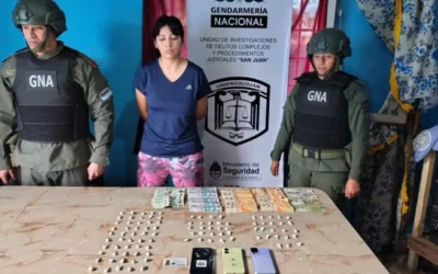 Detuvieron a una mujer en Pocito por comercialización de droga: tenía casi 100 dosis de cocaína