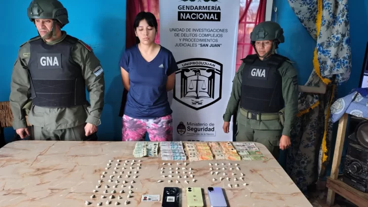 Detuvieron a una mujer en Pocito por comercialización de droga: tenía casi 100 dosis de cocaína