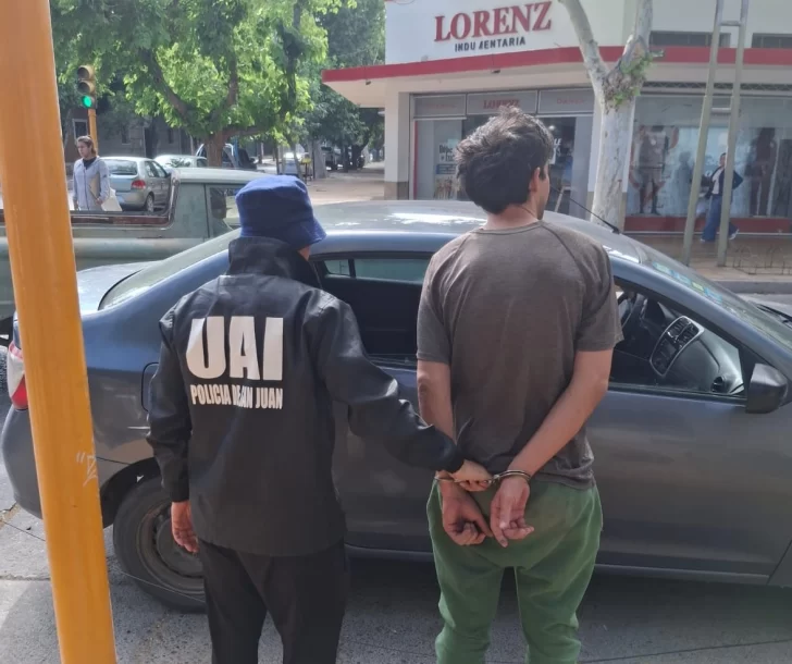 Detuvieron a un hombre acusado de cometer una serie de robos en el centro de San Juan