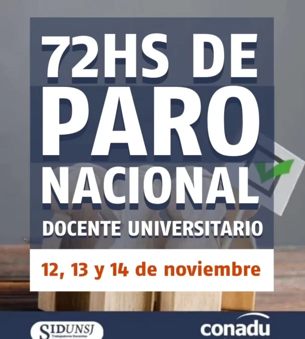 Docentes universitarios realizarán un paro de 72 horas en San Juan
