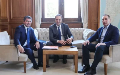 Orrego se reunió con Adorni y Santilli en Casa Rosada: apoyo al Presupuesto y diálogo por la minería