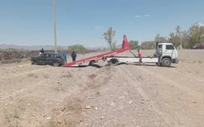 Una automovilista resultó gravemente herida tras un fuerte siniestro vial en Jáchal