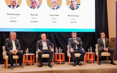 Orrego expuso en el panel de gobernadores de la cumbre de minerales críticos que reunió a referentes de toda Latinoamérica