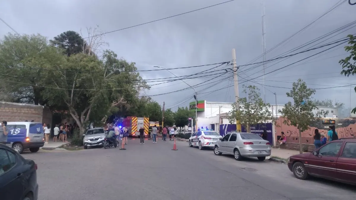 Un incendio causó pérdidas totales en un galpón de un comercio cerca de la "Esquina Colorada"