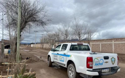 La Municipalidad de Jáchal, asistió a 80 familias, tras las intensas lluvias de este fin de semana