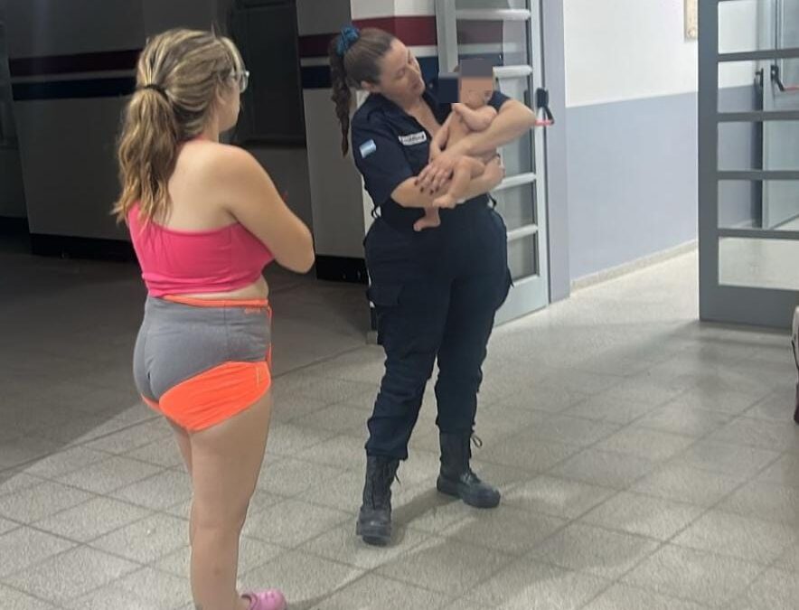 Policía salvó la vida de una bebé de tres meses en la Comisaría 38° de Marquesado