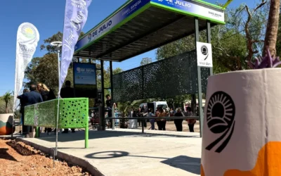 Más seguridad para la comunidad educativa: 9 de Julio inauguró dársenas y paradas de colectivo frente a un colegio en la Ruta N°20