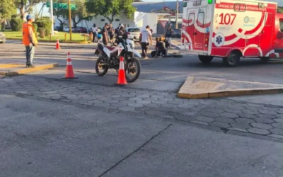 Un motociclista resultó herido tras un choque en Santa Lucía