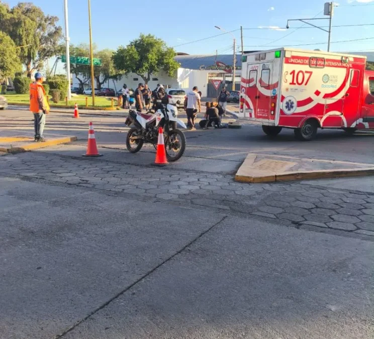 Un motociclista resultó herido tras un choque en Santa Lucía