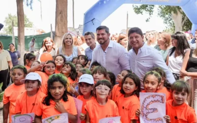 En el día de su cumpleaños, Orrego visitó las Colonias de Verano en Santa Lucía