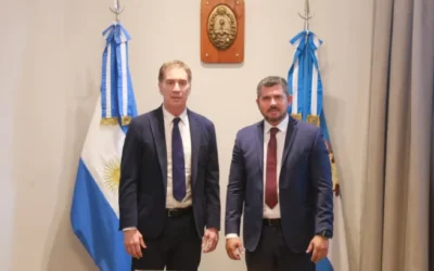 Orrego recibió al ministro Santilli en Casa de Gobierno por una agenda de trabajo nacional