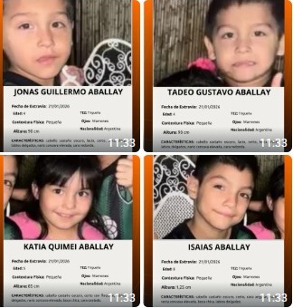 Encontraron a los cuatro hermanos desaparecidos en San Juan