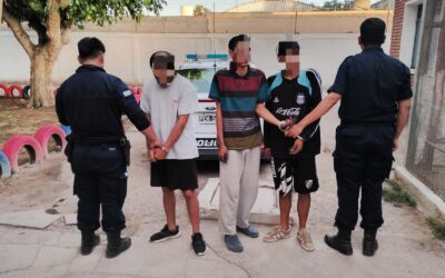 Detuvieron a tres personas y recuperaron elementos robados en un colegio de San Juan