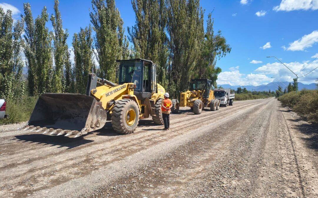 Comenzó la pavimentación de una calle histórica en Jáchal
