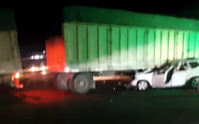 Una familia sanjuanina chocó contra un camión en San Luis y quedó internada