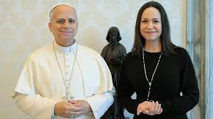 El Papa León XIV recibió en el Vaticano a la dirigente venezolana María Corina Machado