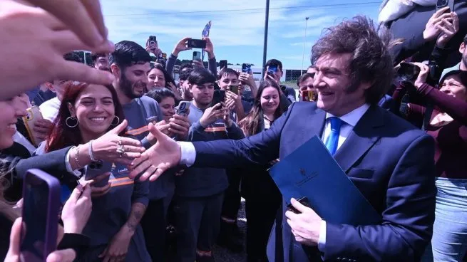 El presidente Javier Milei llegó a Mar del Plata para participar de la "Derecha Fest"