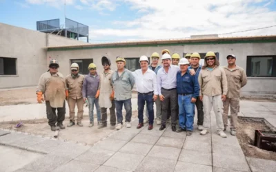 Orrego recorrió la obra del Centro Integrador Comunitario que se construye en La Bebida: los avances