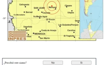 Fuerte temblor en San Juan: epicentro en Marayes y a solo 10 kilómetros de profundidad