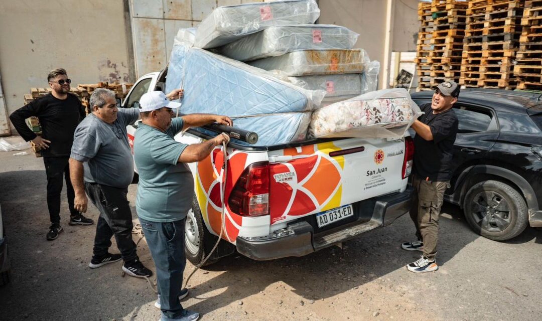 Más de 1.500 familias recibieron asistencia tras las lluvias en San Juan