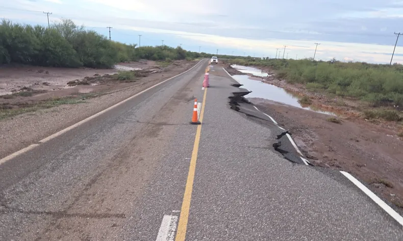 Por el estado del camino, anunciaron un corte nocturno preventivo en la Ruta Nacional 141