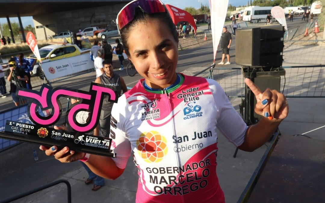Maribel Aguirre ganó la primera etapa y lidera la Vuelta a San Juan Damas 2026