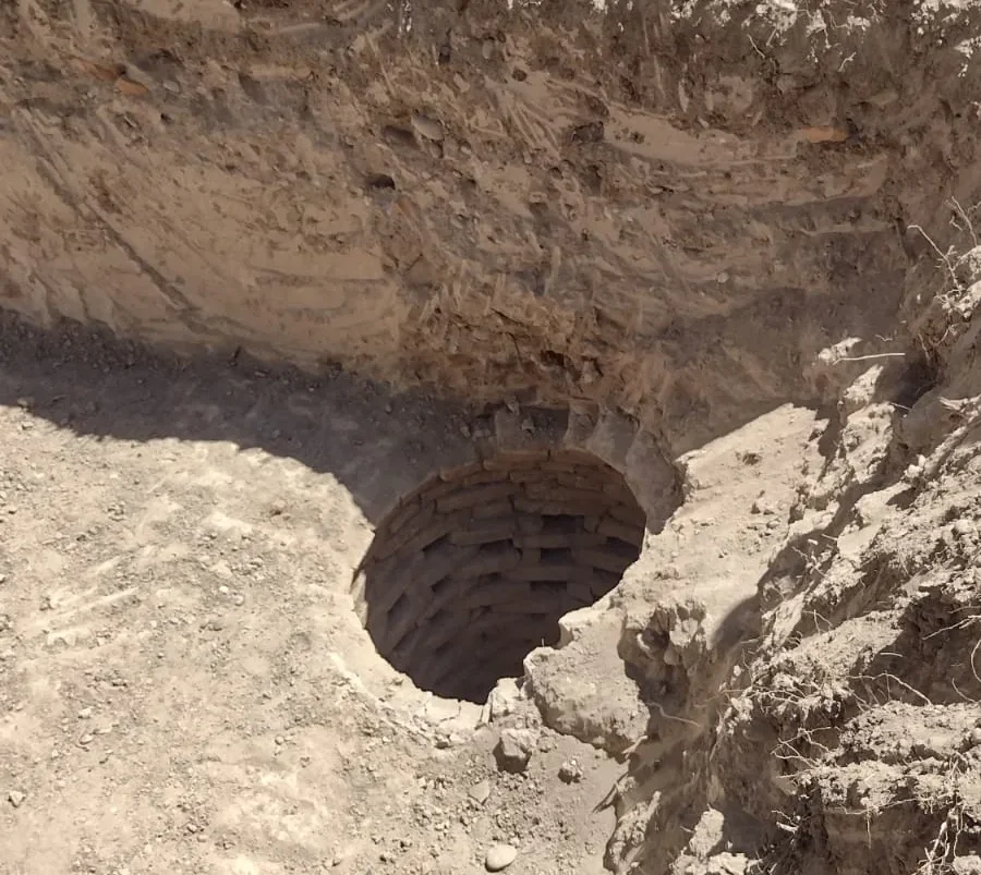Capital: encontraron un pozo antiguo en la obra de la Plaza Gertrudis Funes