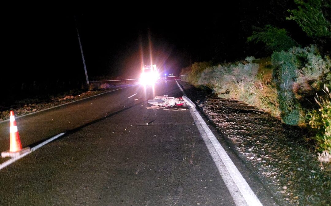 Una mujer murió tras un choque entre dos motos en Media Agua