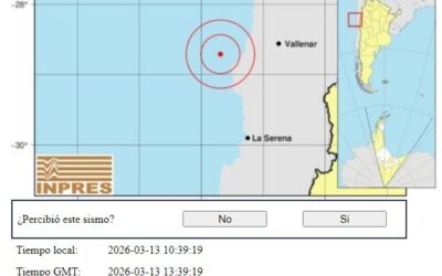 Fuerte sismo de magnitud 6,5 frente a la costa de Chile se sintió en San Juan