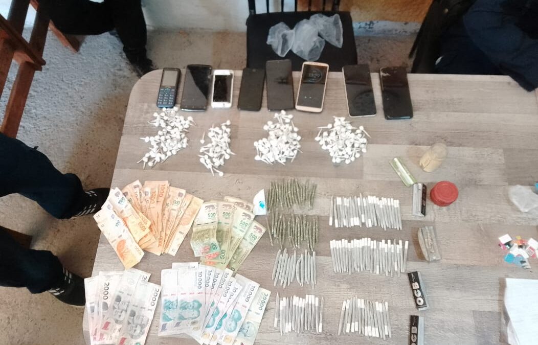 Allanamiento en Angaco: secuestran marihuana, cocaína y seis celulares en una vivienda
