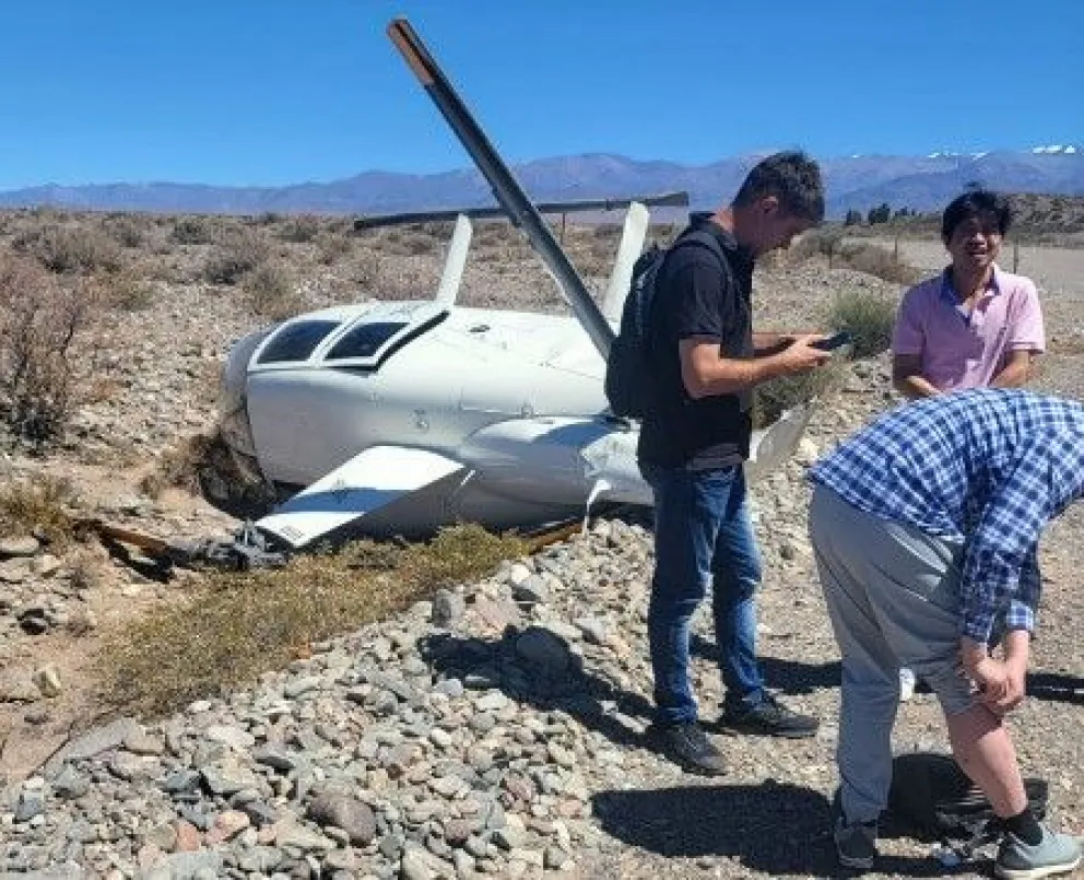 El expiloto de la Gobernación, Walter Gallardo, tuvo que aterrizar de emergencia el helicóptero y padeció heridas leves