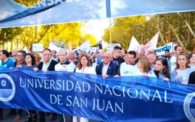 Docentes universitarios de San Juan anunciaron paros y participación en una marcha federal