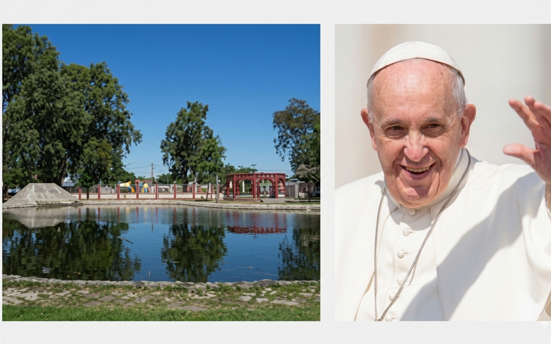 Rawson inaugura un monumento y denomina su parque principal en honor al Papa Francisco