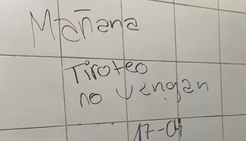 Otro mensaje de amenaza apareció en una escuela de San Juan y la tendencia genera preocupación