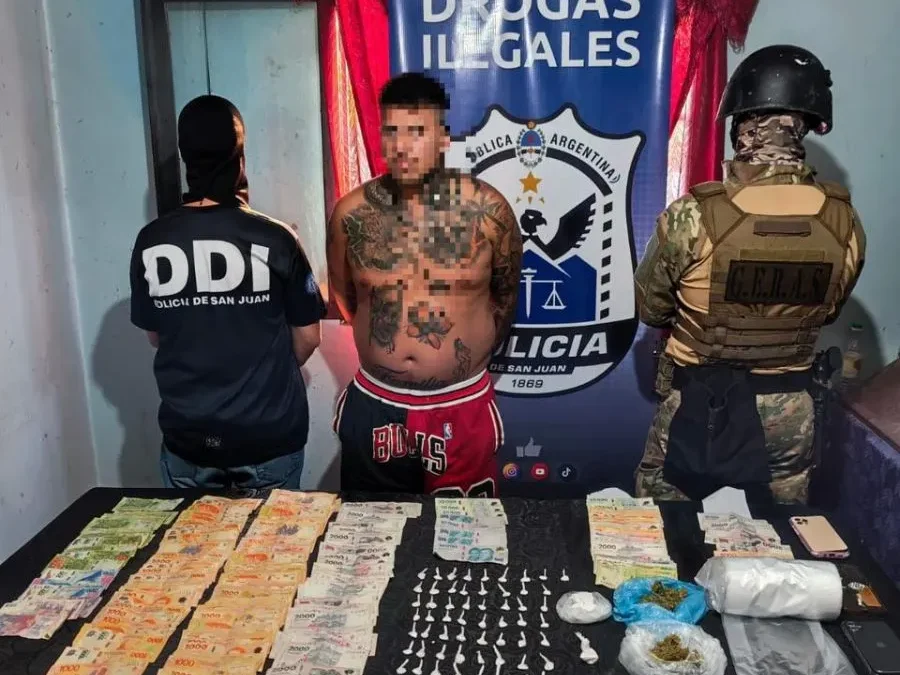 Cayó «Callejero Fino», un narco de Chimbas que era buscado por la policía